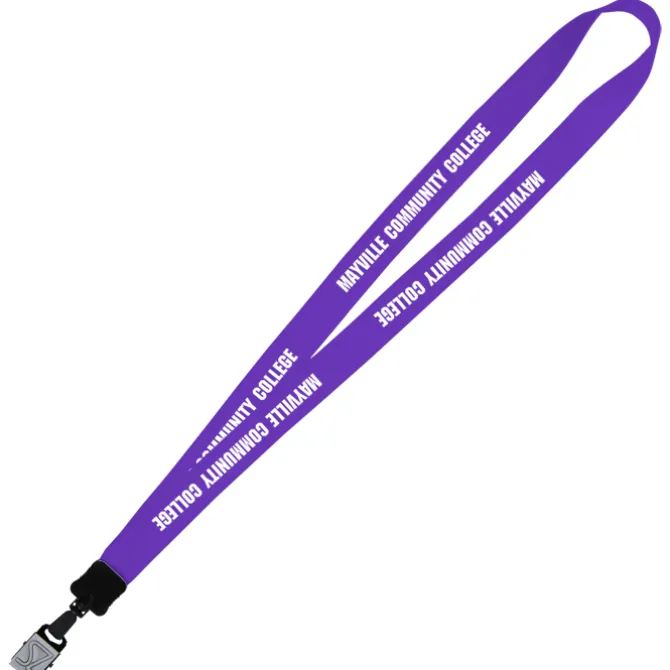 Big Lanyard - 7/8 inches - 32 inches - Large Metal Bulldog Clip