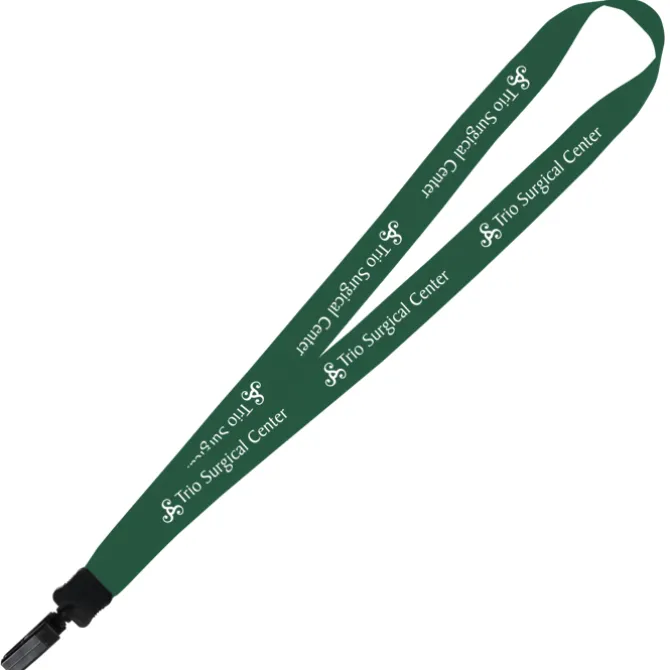 Big Lanyard - 7/8 inches - 32 inches - Plastic Bulldog Clip