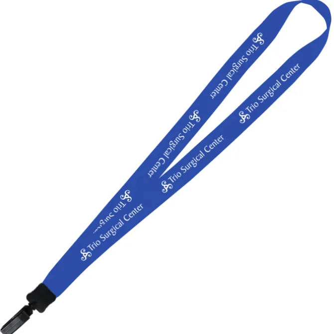 Big Lanyard - 7/8 inches - 32 inches - Plastic Bulldog Clip