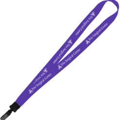 Big Lanyard - 7/8 inches - 32 inches - Plastic Bulldog Clip