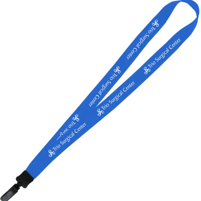 Big Lanyard - 7/8 inches - 32 inches - Plastic Bulldog Clip