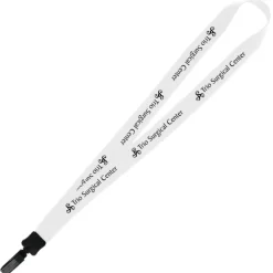 Big Lanyard - 7/8 inches - 32 inches - Plastic Bulldog Clip - 24 hr