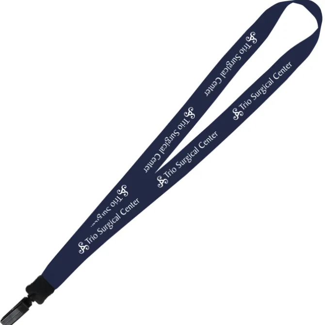 Big Lanyard - 7/8 inches - 34 inches - Plastic Bulldog Clip - 24 hr