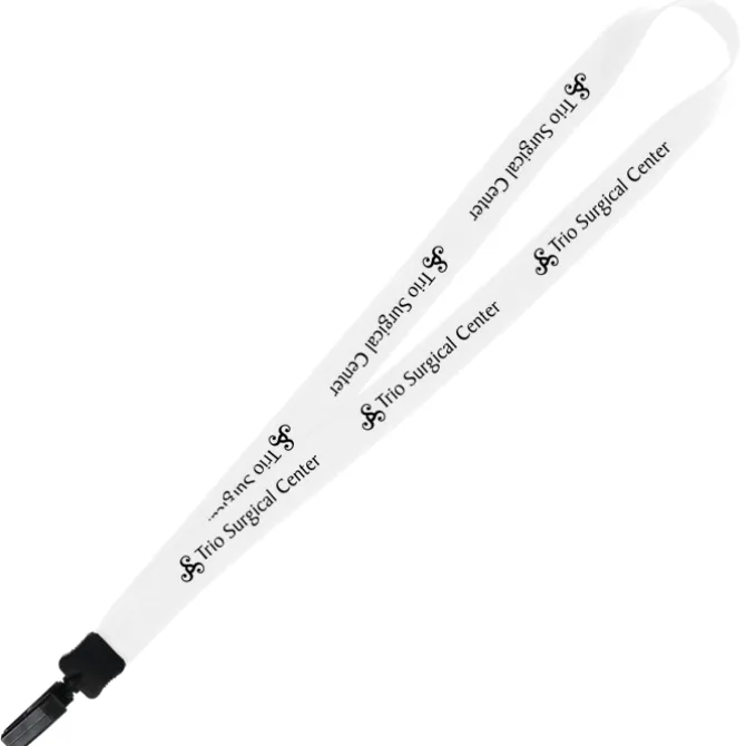 Big Lanyard - 7/8 inches - 36 inches - Plastic Bulldog Clip - 24 hr