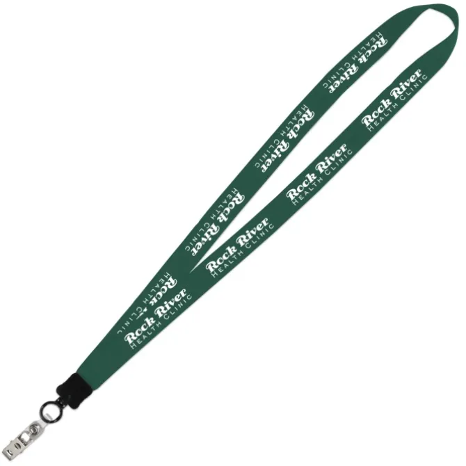 Big Lanyard - 7/8 inches - 34 inches - Snap with Metal Bulldog Clip