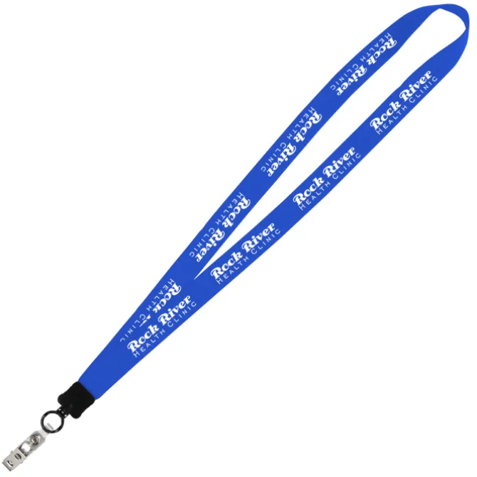 Big Lanyard - 7/8 inches - 32 inches - Snap with Metal Bulldog Clip