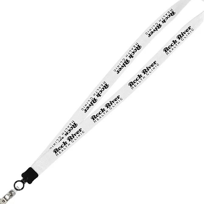 Big Lanyard - 7/8 inches - 36 inches - Snap with Metal Bulldog Clip