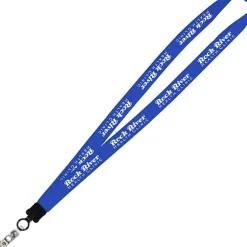 Big Lanyard - 7/8 inches - 36 inches - Snap with Metal Bulldog Clip