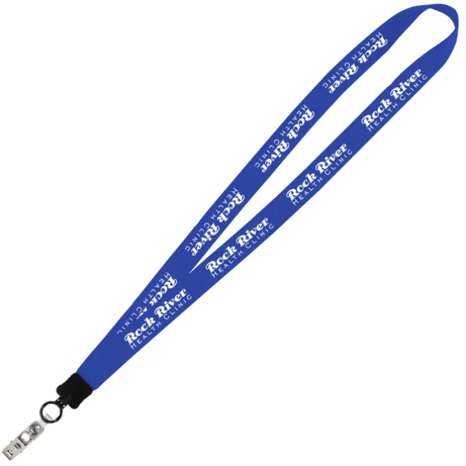 Big Lanyard - 7/8 inches - 34 inches - Snap with Metal Bulldog Clip - 24 hr