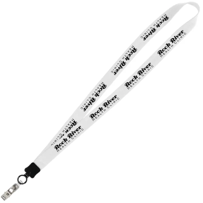 Big Lanyard - 7/8 inches - 34 inches - Snap with Metal Bulldog Clip - 24 hr