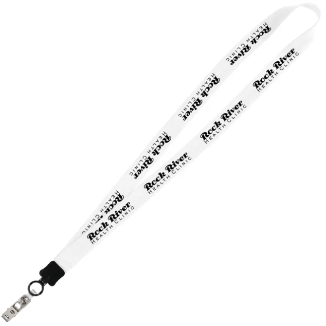 Big Lanyard - 7/8 inches - 32 inches - Snap with Metal Bulldog Clip - 24 hr
