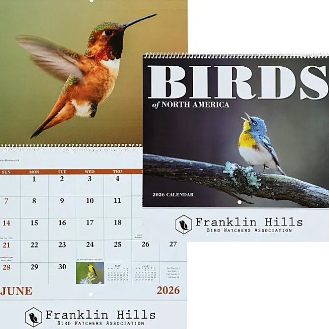 Birds of North America Calendar - Spiral