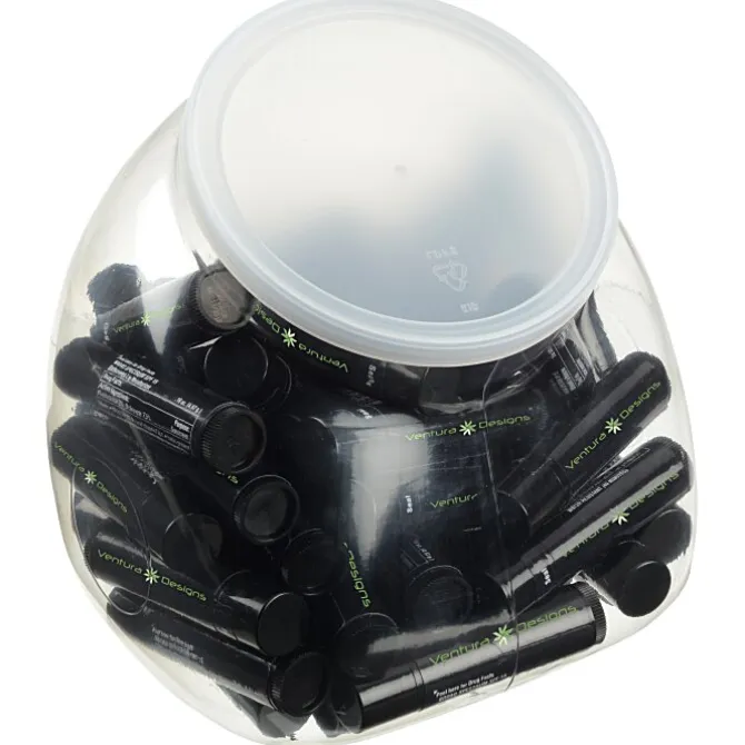 Black Tube Lip Balm Tub - 50-Pieces