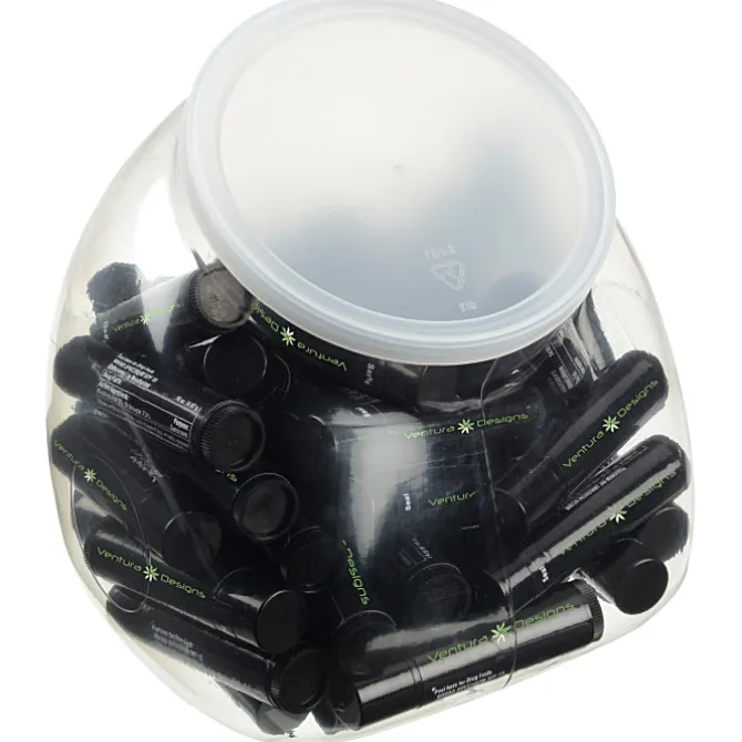 Black Tube Lip Balm Tub - 50-Pieces