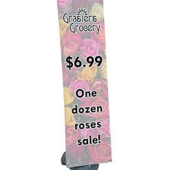 Blizzard Outdoor Banner Stand - 80 inches x 23-1/2 inches