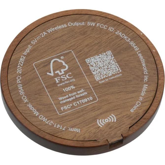 Bora Wooden Wireless Charging Pad