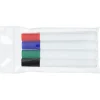 Broad Line Dry Erase Marker - Bullet Tip - Assorted - 4pk