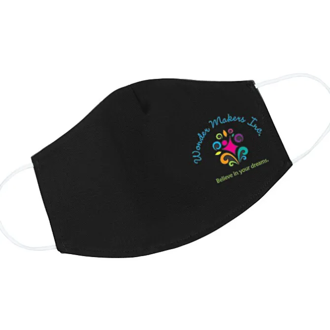 Brushed Cotton Twill Face Mask - Full Color