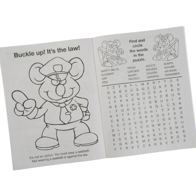 Buckle Up For Safety Coloring Book
