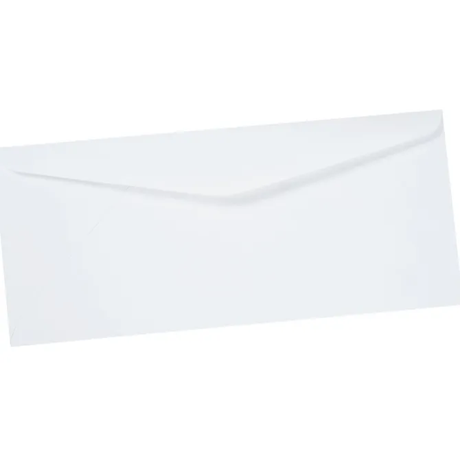 Business Envelope - 4 1/8 inches x 9 1/2 inches - Plain White