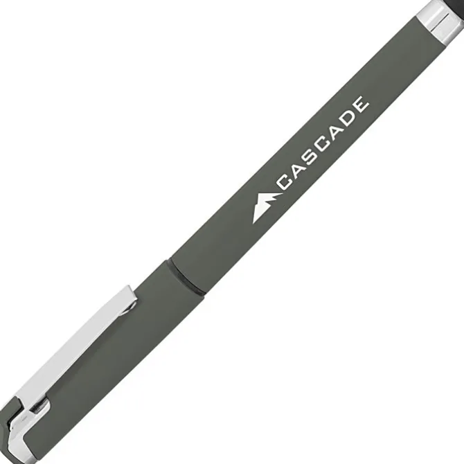 Cali Soft Touch Stylus Gel Pen - Metallic