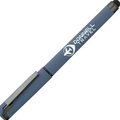 Cali Soft Touch Stylus Gel Pen - Powder Coat