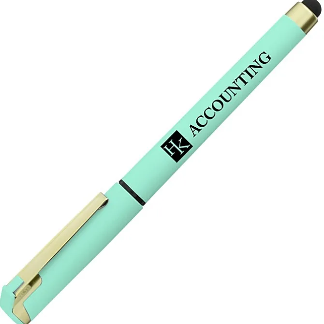 Cali Soft Touch Stylus Gel Pen - Opaque - Matte Gold