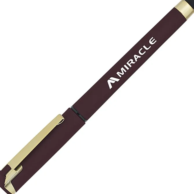 Cali Soft Touch Stylus Gel Pen - Metallic - Matte Gold - 24 hr