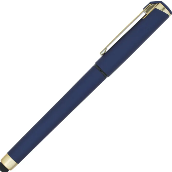 Cali Soft Touch Stylus Gel Pen - Metallic - Matte Gold - Full Color