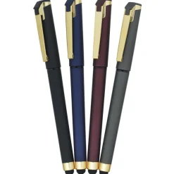 Cali Soft Touch Stylus Gel Pen - Metallic - Matte Gold - Full Color