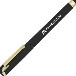Cali Soft Touch Stylus Gel Pen - Metallic - Matte Gold