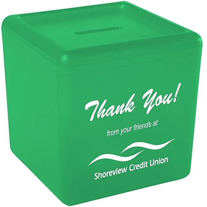 Cash Cube Bank - Translucent