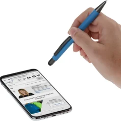 Charleston Soft Touch Stylus Metal Pen - Full Color