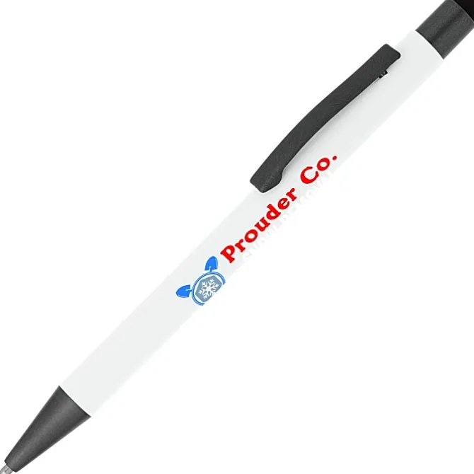Charleston Soft Touch Stylus Metal Pen - Full Color