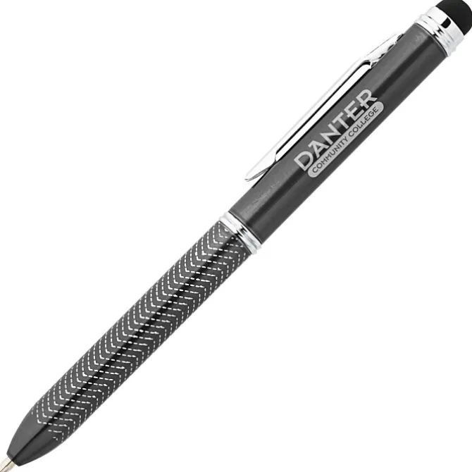 Chevron Dual Ink Stylus Metal Pen