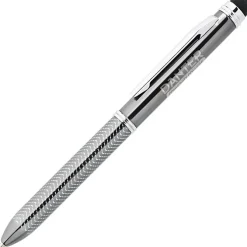 Chevron Dual Ink Stylus Metal Pen