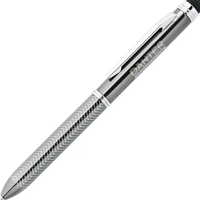 Chevron Dual Ink Stylus Metal Pen