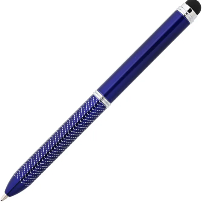 Chevron Dual Ink Stylus Metal Pen