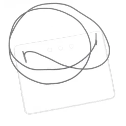 Clear Vinyl Badge Holder with Elastic Neck Cord