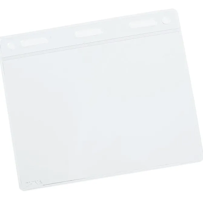 Clear Vinyl Badge Holder with Hi-Back Slot - 24 hr