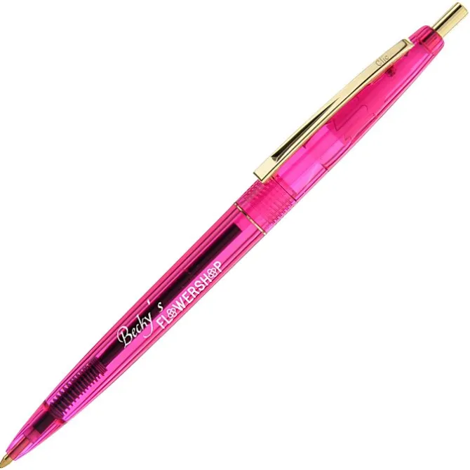 Clic Pen - Translucent - Gold