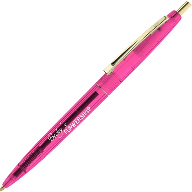 Clic Pen - Translucent - Gold