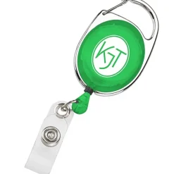 Clip-On Retractable Badge Holder - Translucent