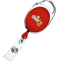 Clip-On Retractable Badge Holder - Translucent - Full Color
