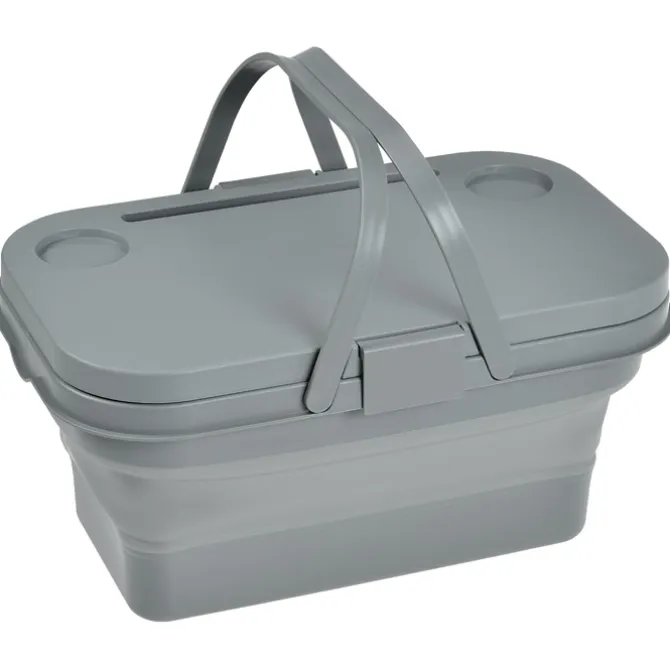 Collapsible Picnic Basket with Portable Folding Table
