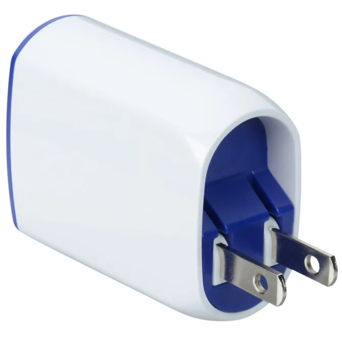 Color Accent Dual Port Wall Charger - 24 hr