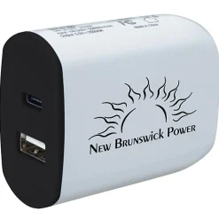 Color Accent Dual Port Wall Charger - 24 hr