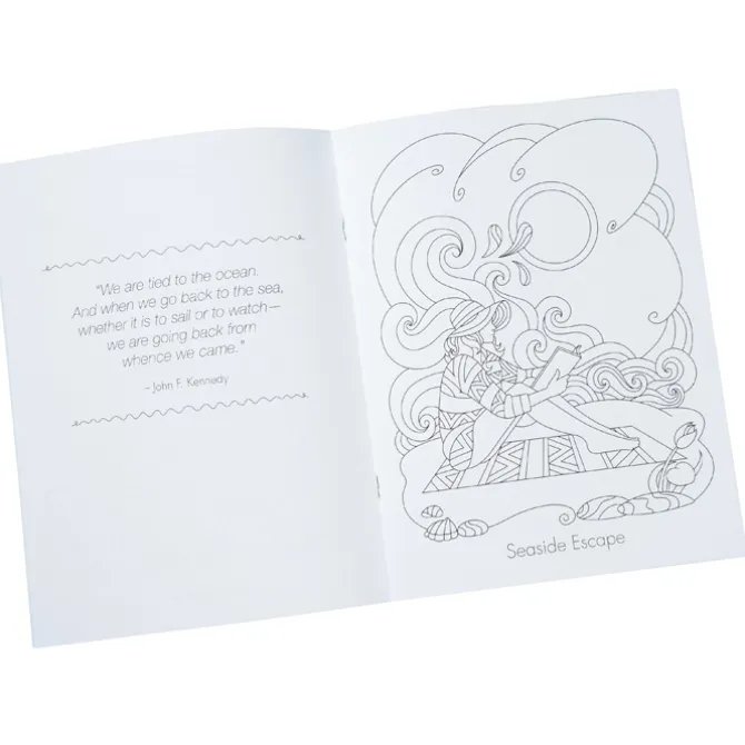 Color Comfort Grown Up Coloring Book - Serenity by the Sea