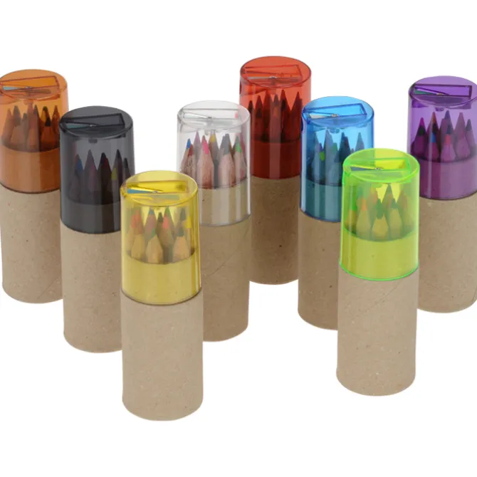 Colored Pencil & Sharpener Set