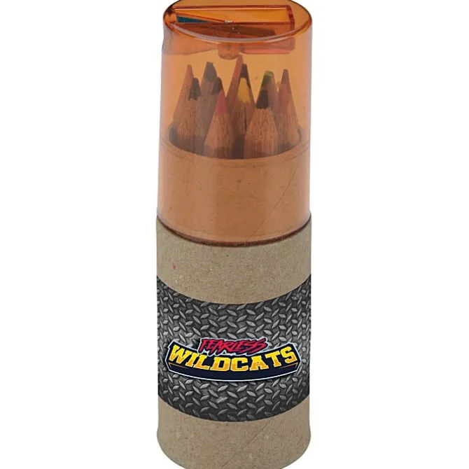Colored Pencil & Sharpener Set - Full Color - 24 hr